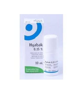 Hyabak 0.15% solución hidratante lentes de contactos 10 ml